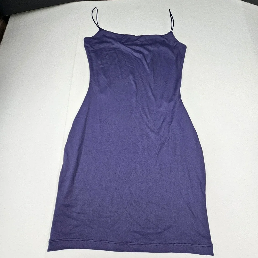 Lillusory Purple‎ Bodycon Mini Dress Small Spaghetti Strap Y2K Indie Grunge Slip